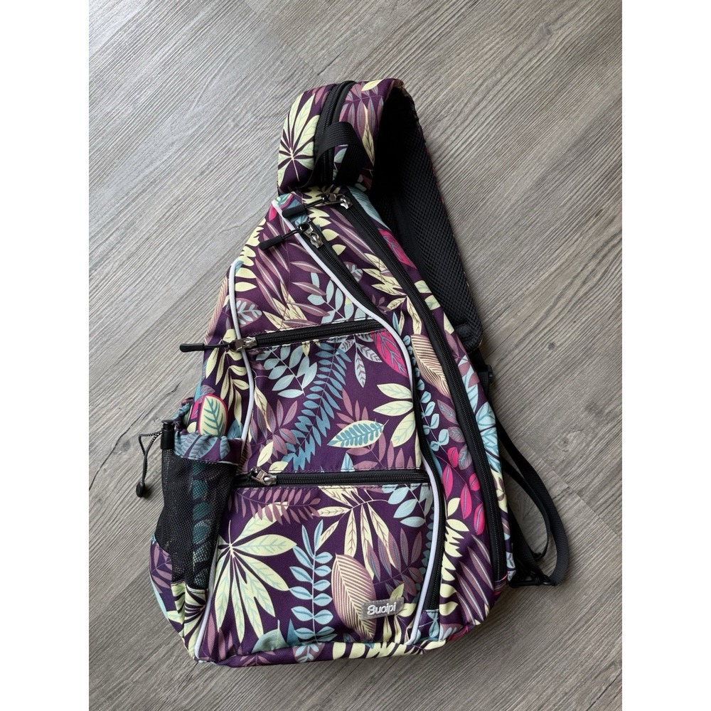 Pickleball  Adjustable Sling Bag Tennis Racket Bag for Pickleball W6Q9
